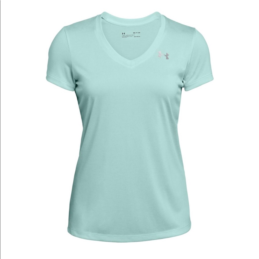 Teal Under Armour V Neck Shirt
